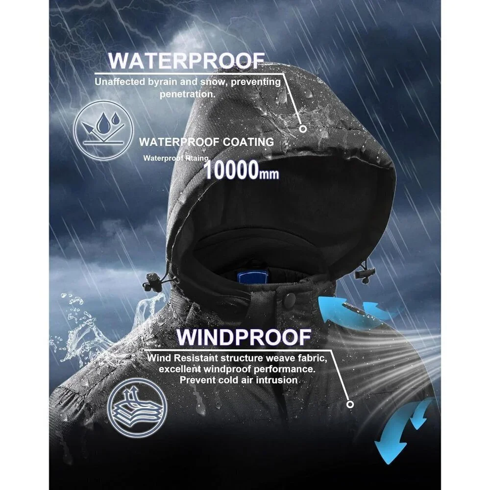 Winter Jackets Coats for Men Waterproof Ski Snow Coat